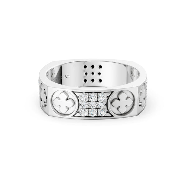 La Fleur 3-Rows 5mm Square Band