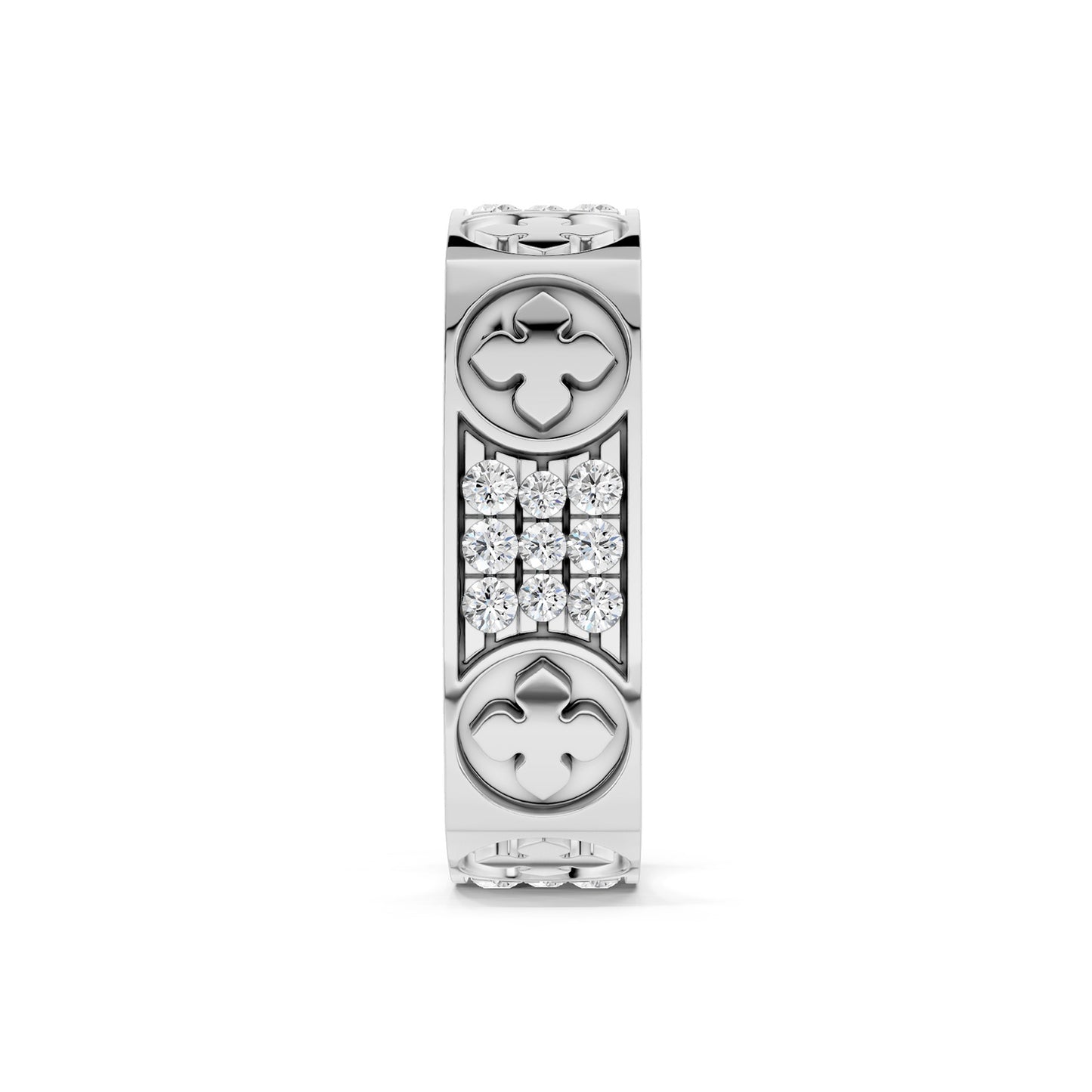 La Fleur 3-Rows 5mm Square Band