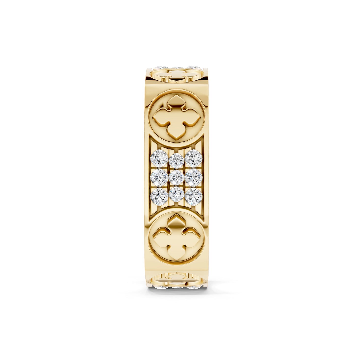 La Fleur 3-Rows 5mm Square Band