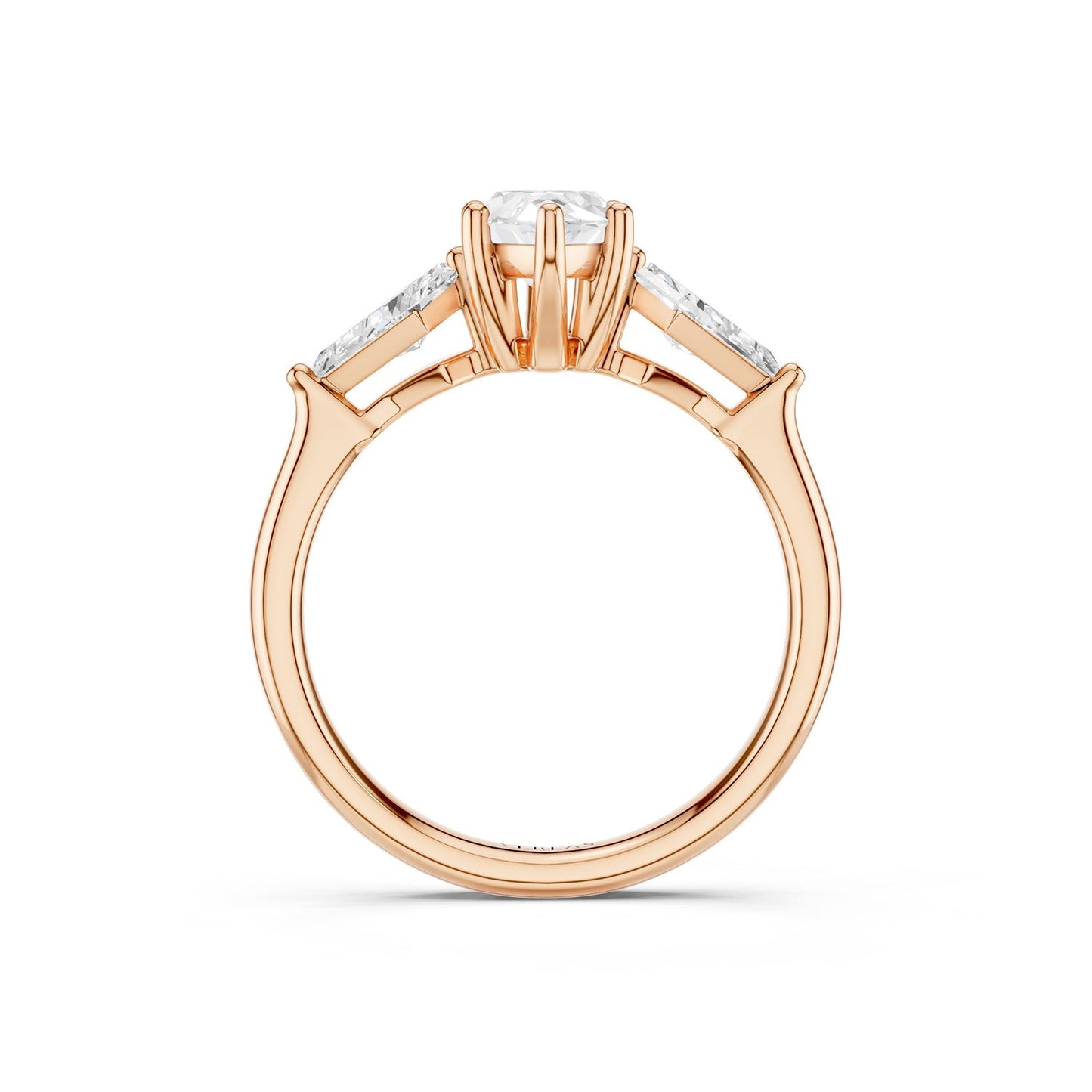 Marquise-Cut Kite Trinity Ring