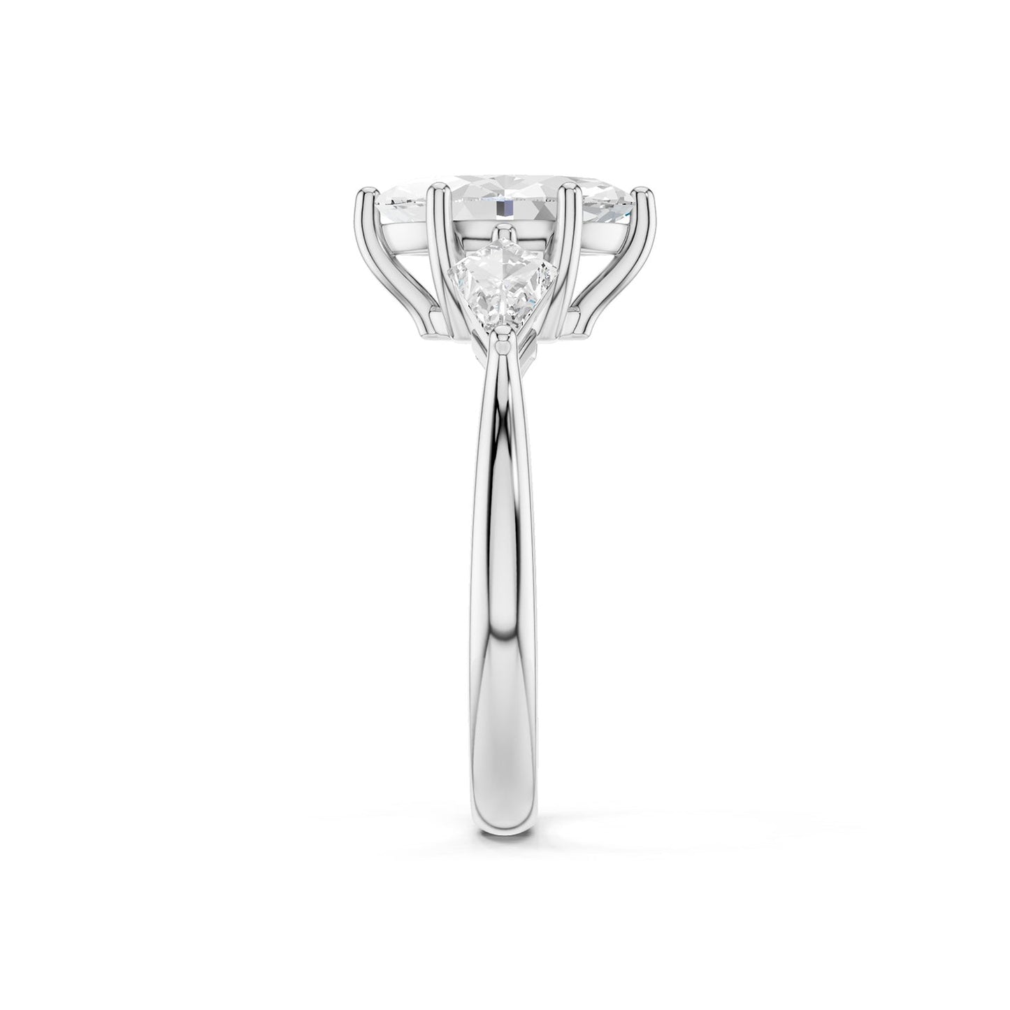 Marquise-Cut Kite Trinity Ring