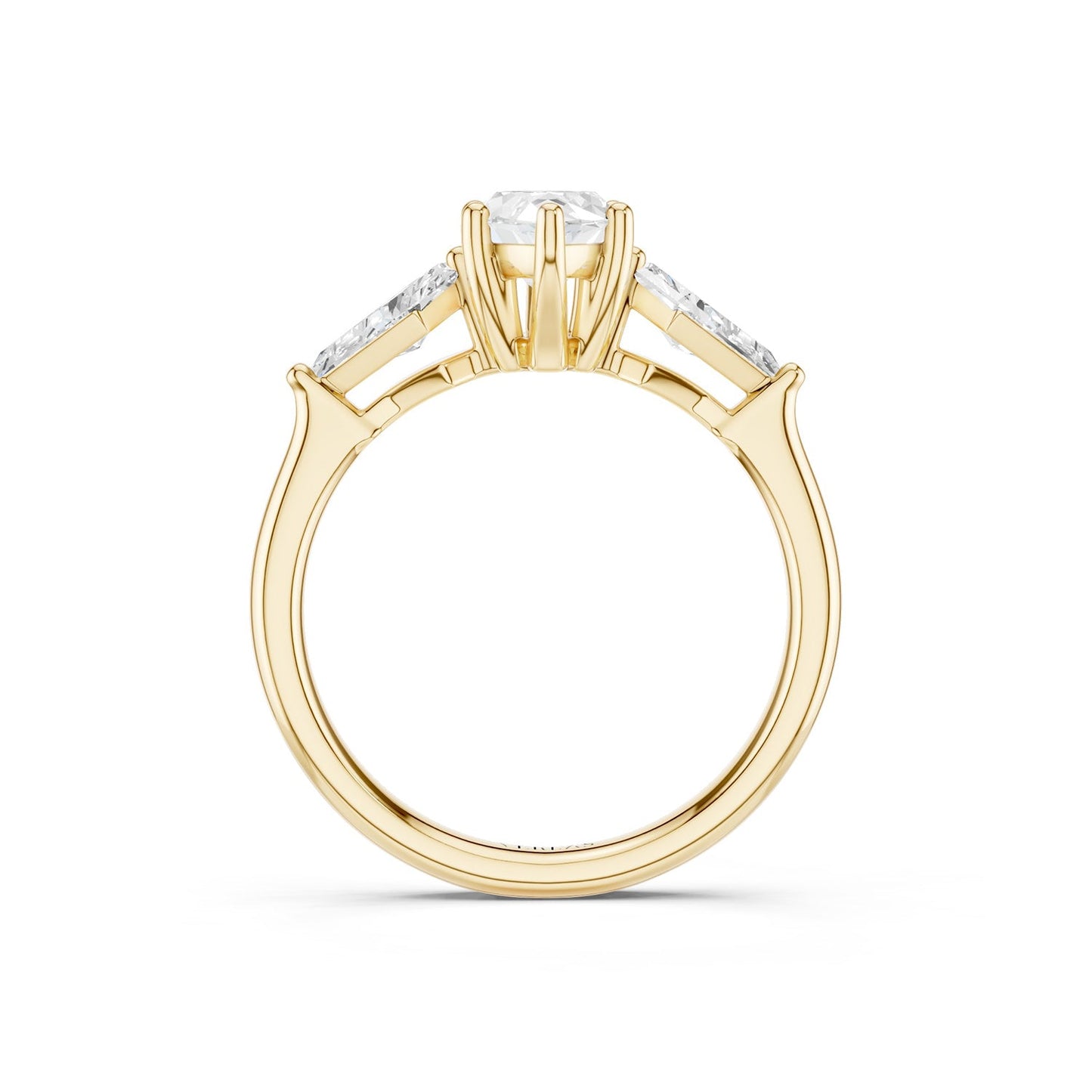 Marquise-Cut Kite Trinity Ring