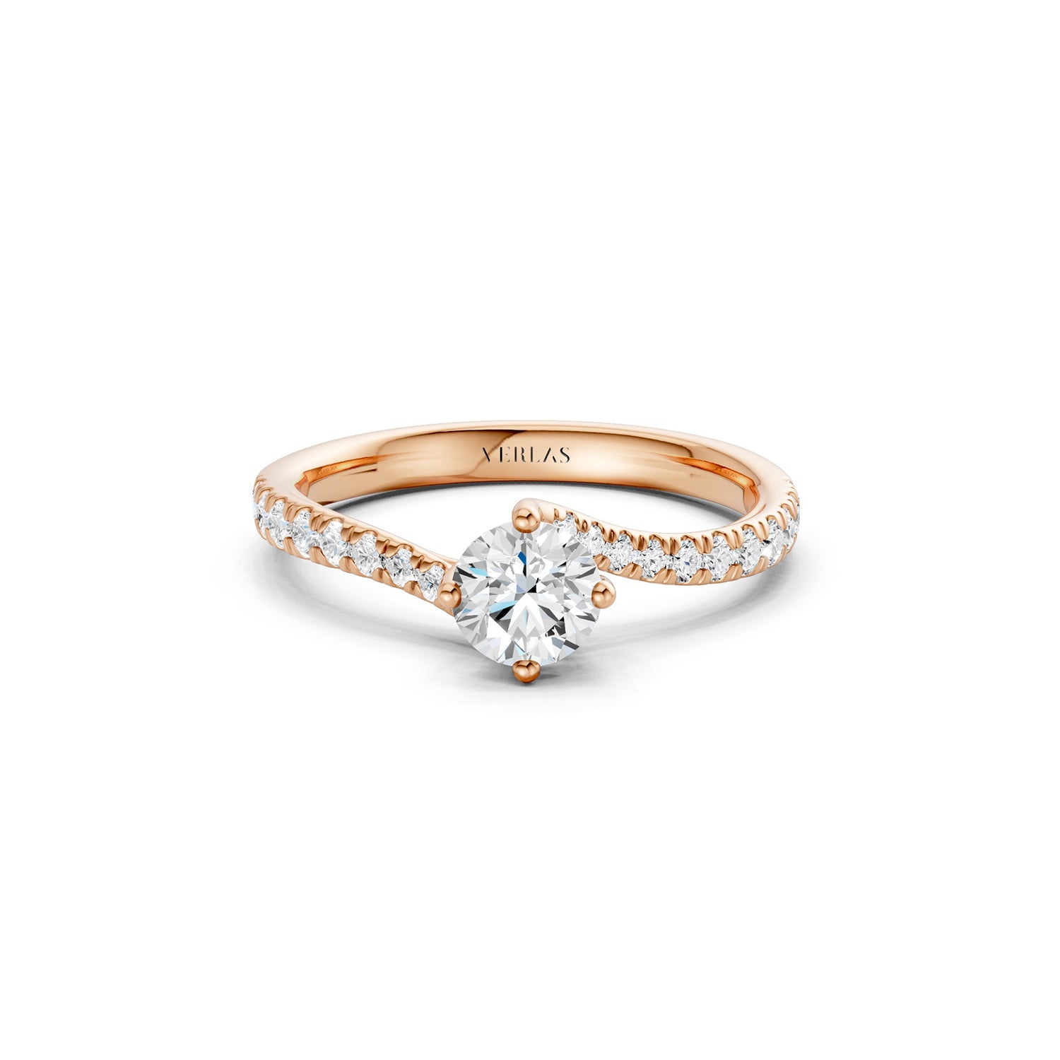 The Pavé Twist Solitaire