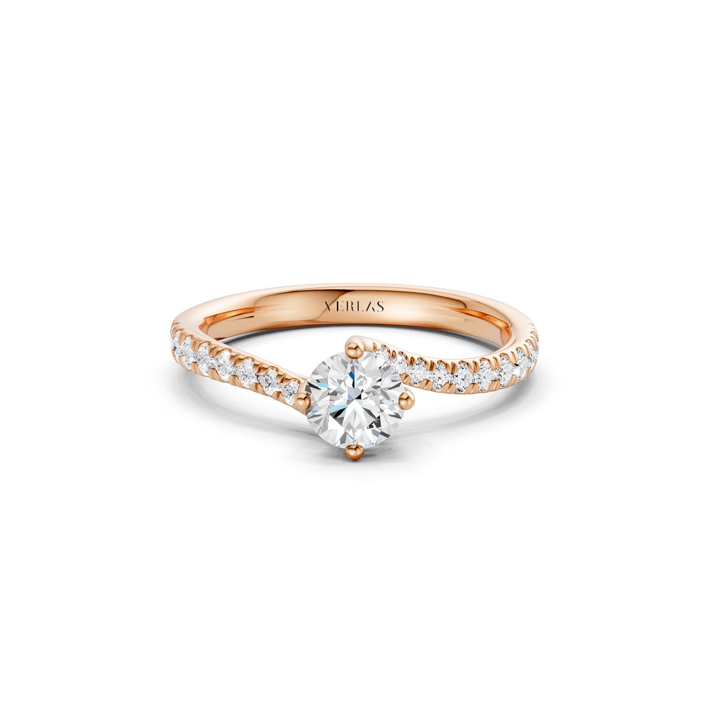 The Pavé Twist Solitaire