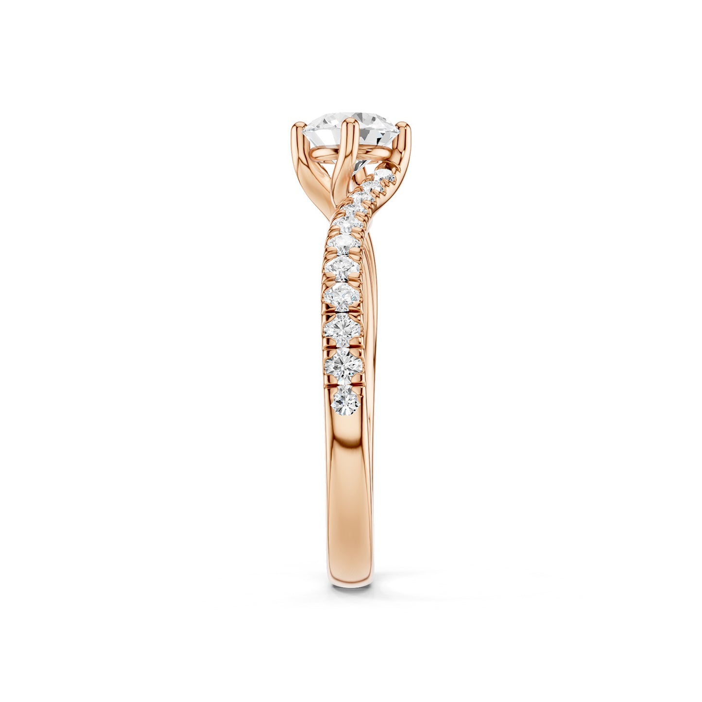 The Pavé Twist Solitaire