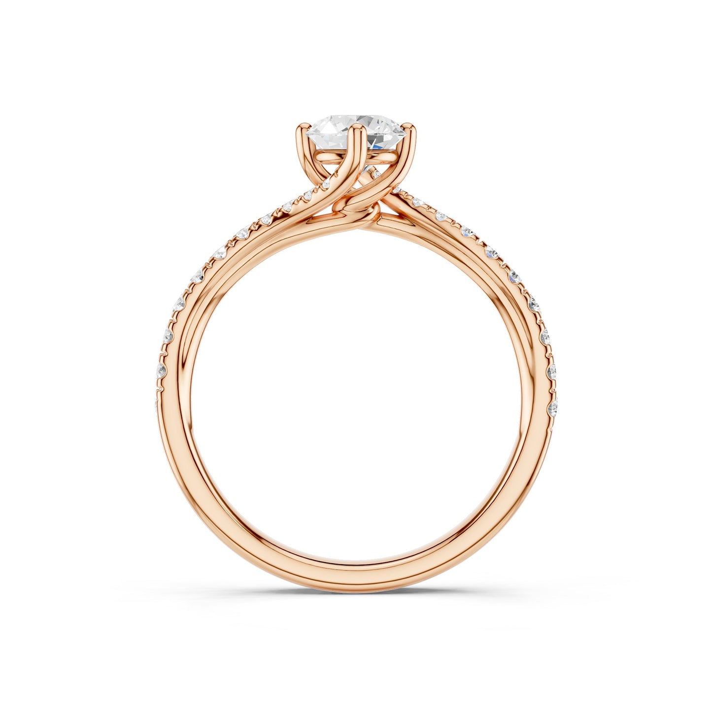The Pavé Twist Solitaire