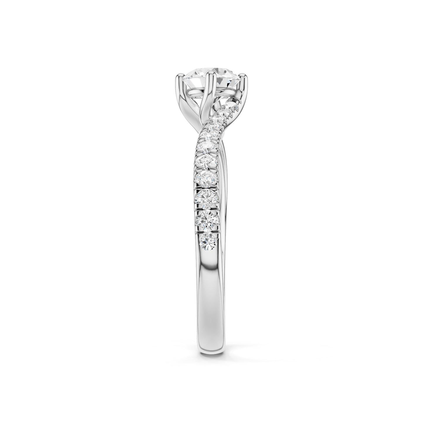 The Pavé Twist Solitaire