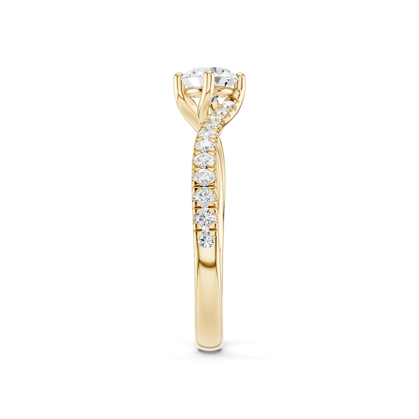 The Pavé Twist Solitaire