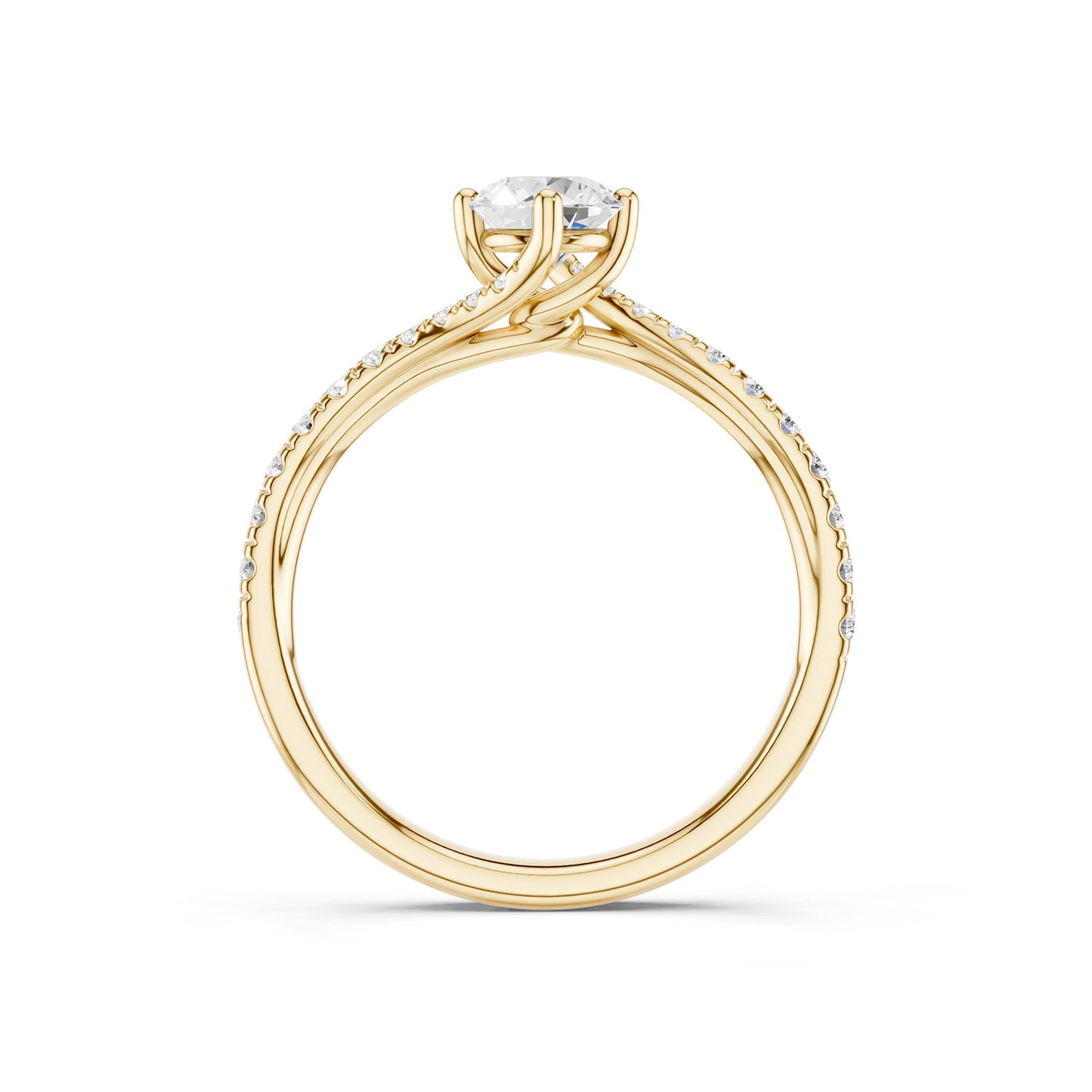 The Pavé Twist Solitaire