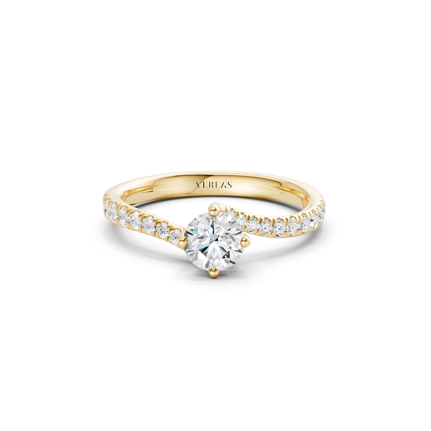The Pavé Twist Solitaire