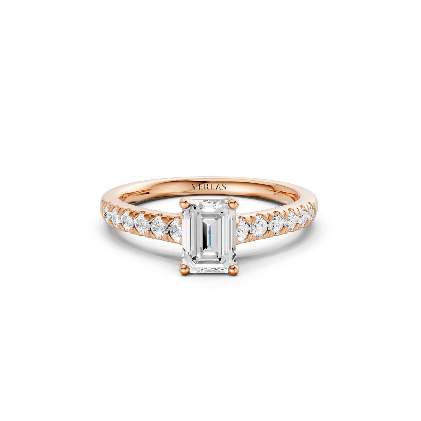 Emerald Four-Prong Solitaire Ring