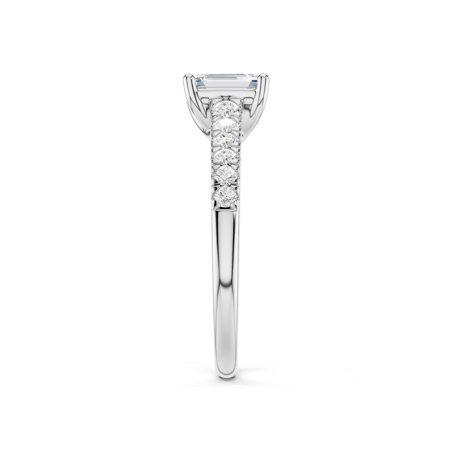 Emerald Four-Prong Solitaire Ring