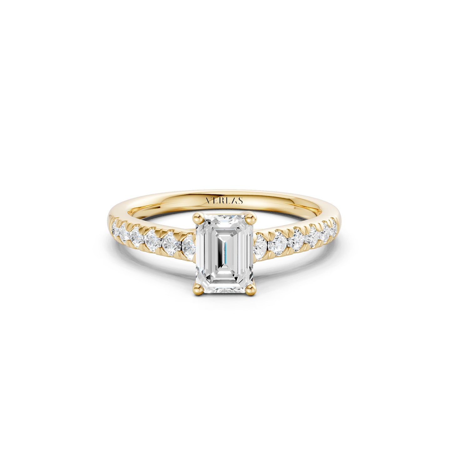 Emerald Four-Prong Solitaire Ring