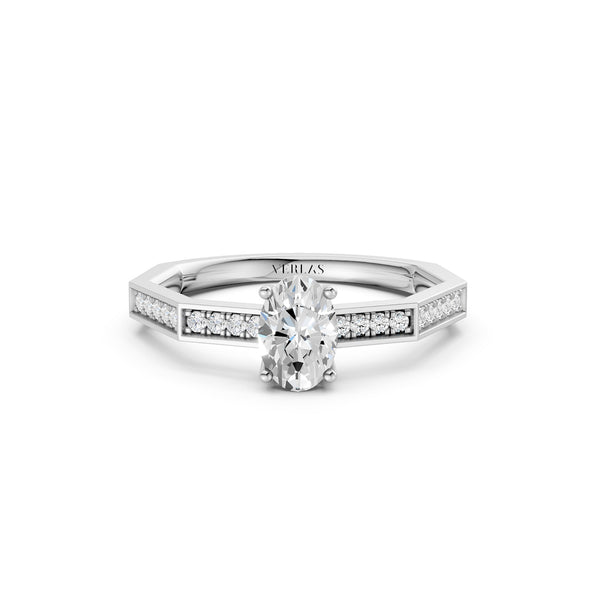 Octad Oval-Cut Channel Ring