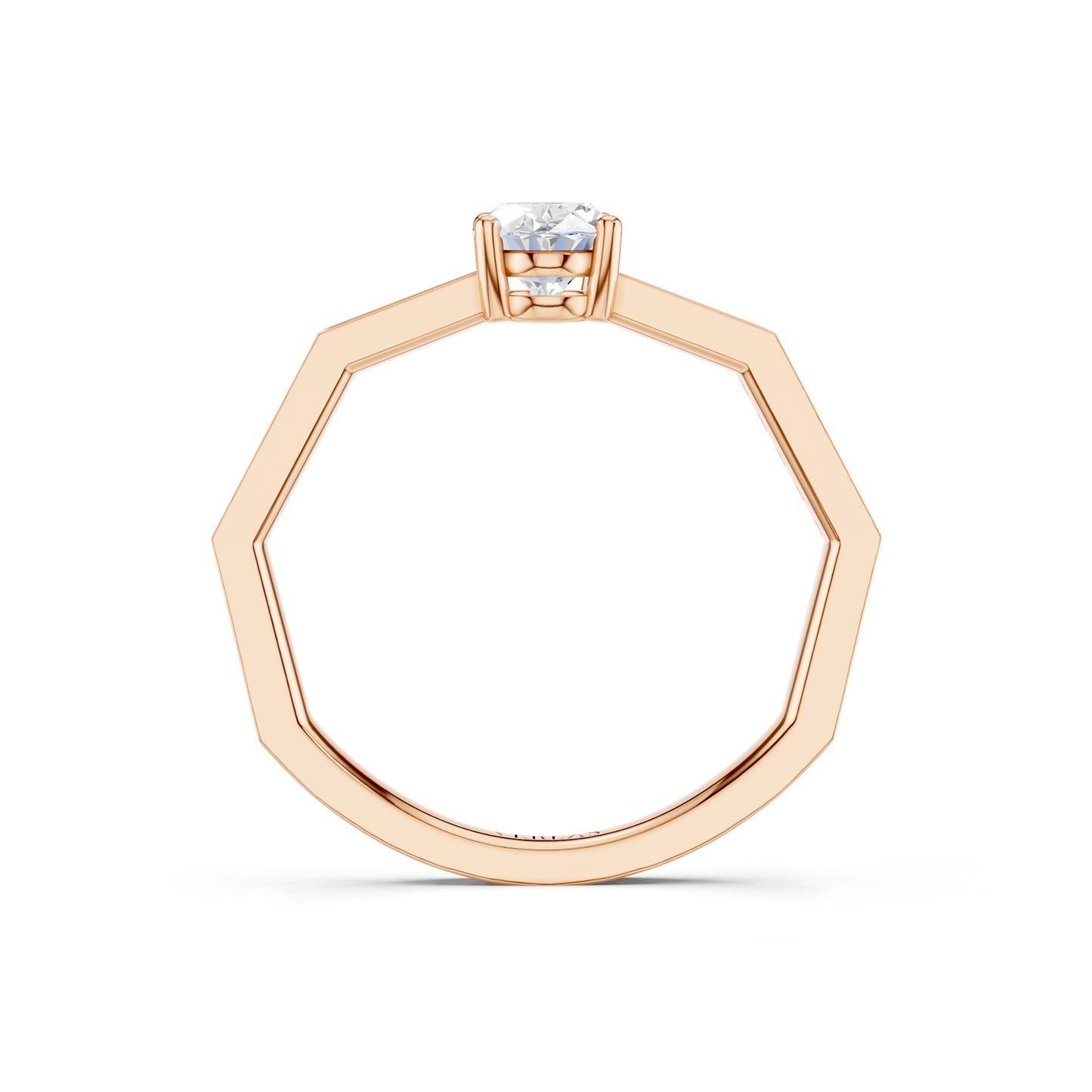 Octad Oval-Cut Channel Ring