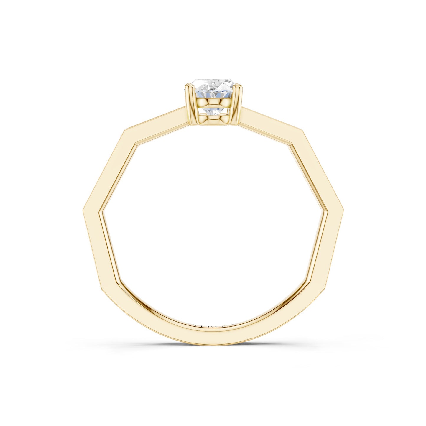 Octad Oval-Cut Channel Ring