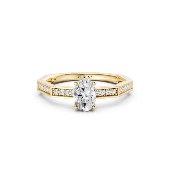 Octad Oval-Cut Channel Ring