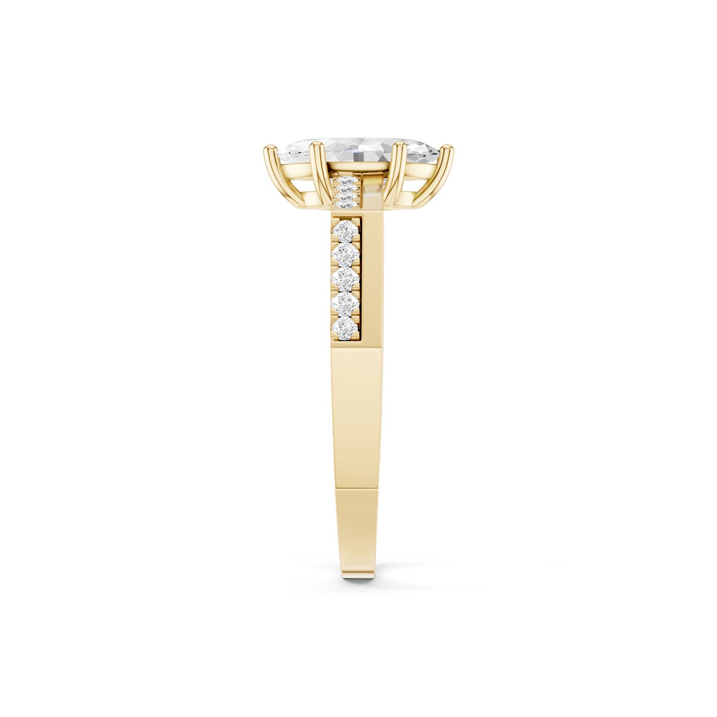 Octad Marquise Alternate Pavé Ring