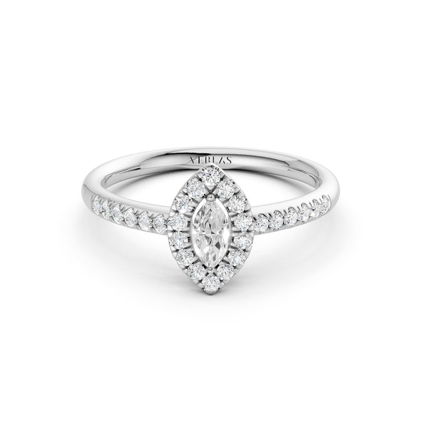 Signature Marquise Halo Ring