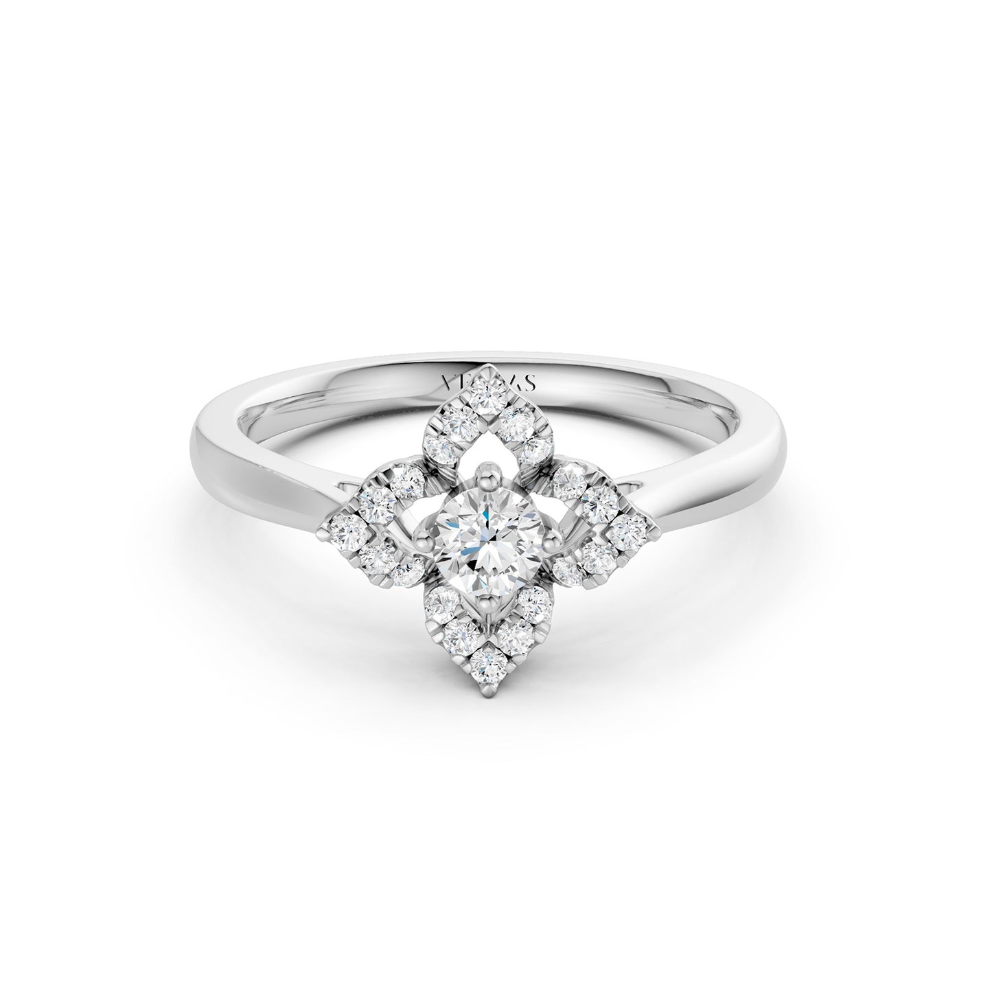 Floral Halo Ring