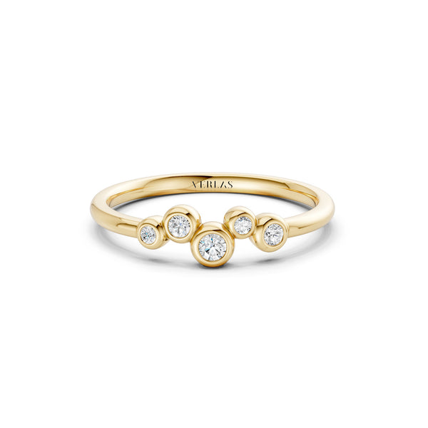 Celeste Cluster 5-Stone Bezel Ring