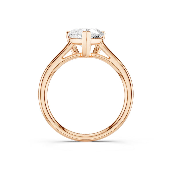 Heart Solitaire Ring Large