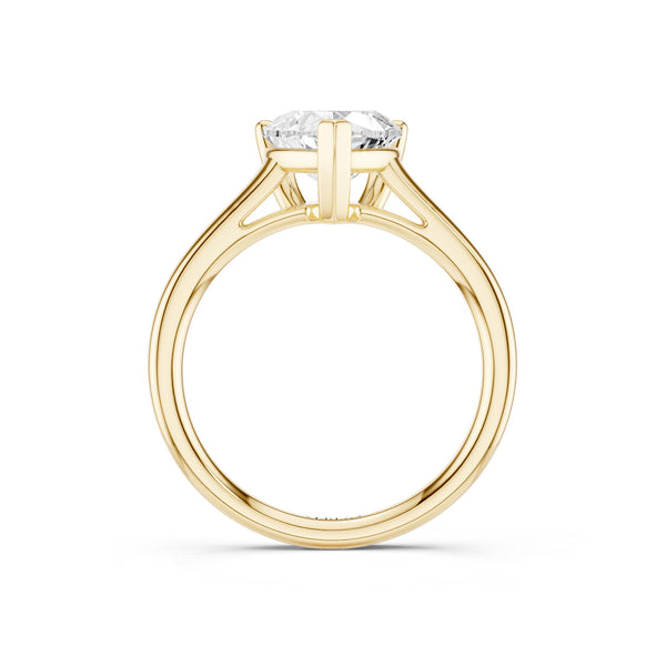 Heart Solitaire Ring Large