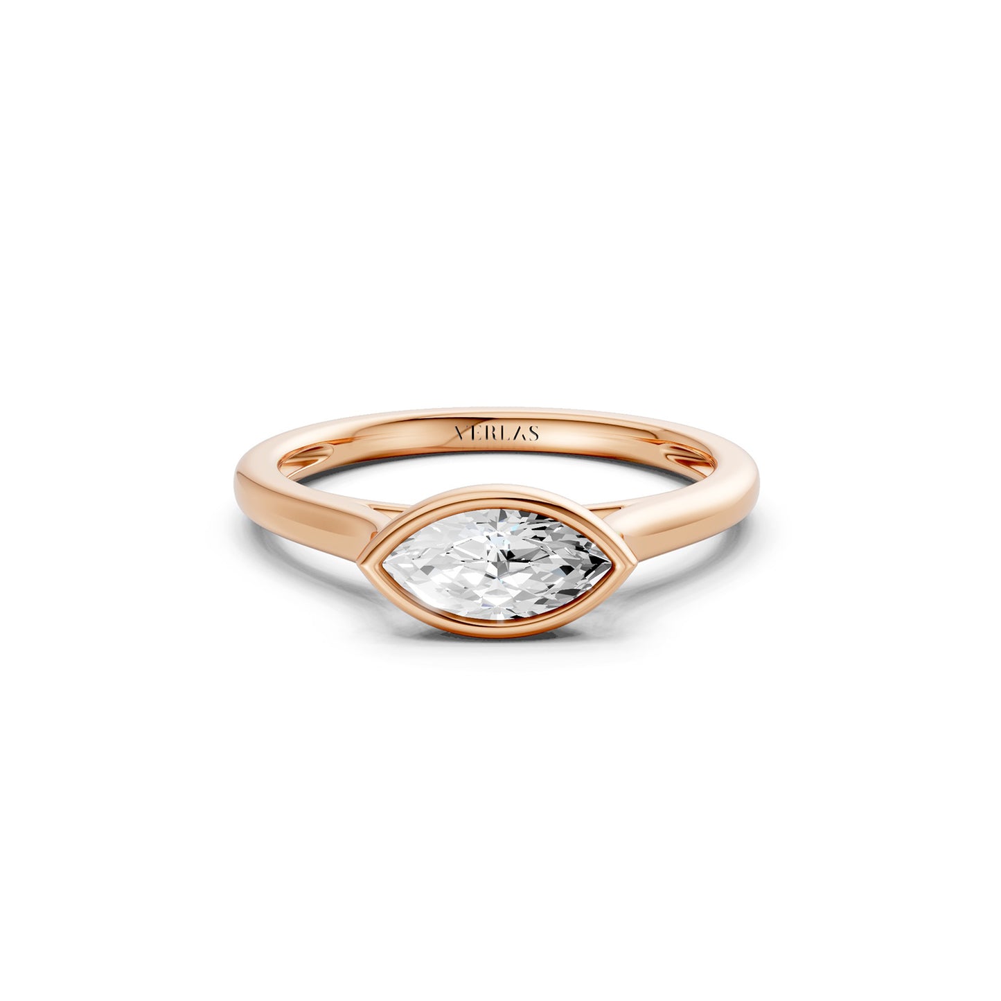 Marquise East-West Bezel Ring