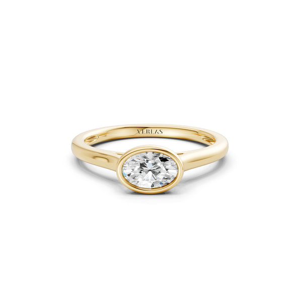 Oval East-West Bezel Ring