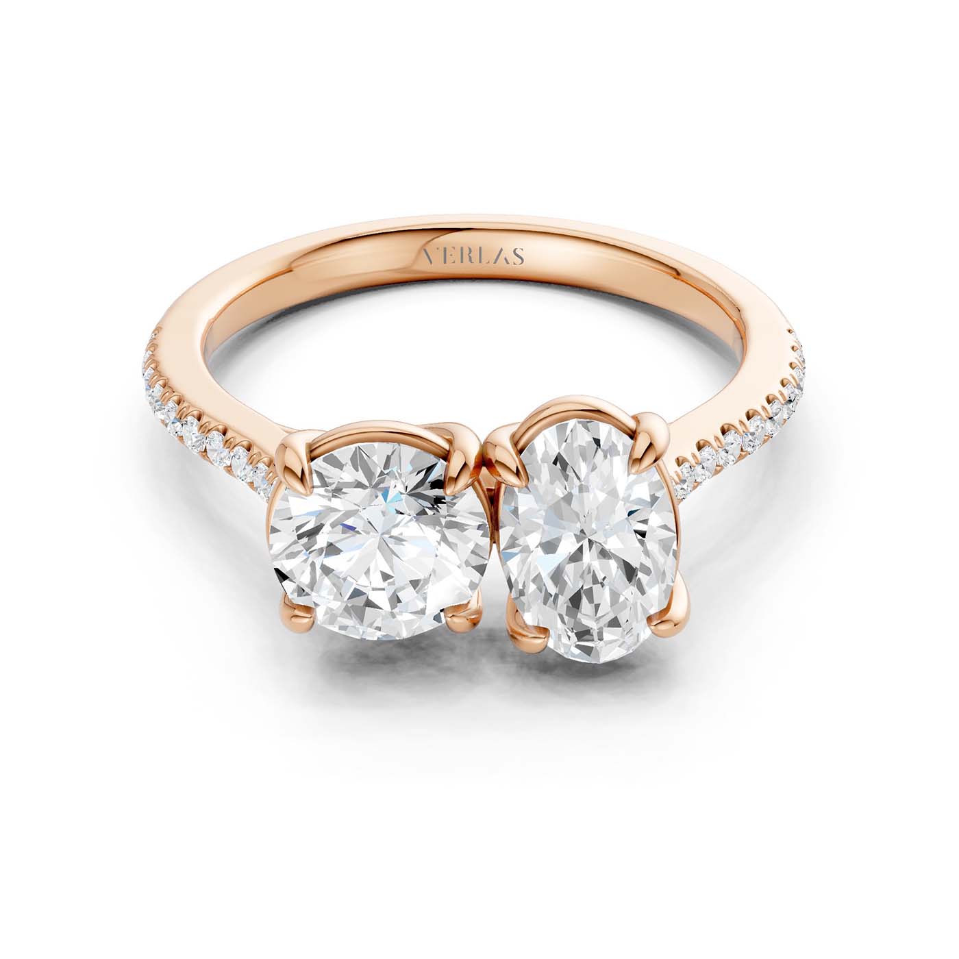 Round Oval Toi-et-Moi Signature Ring