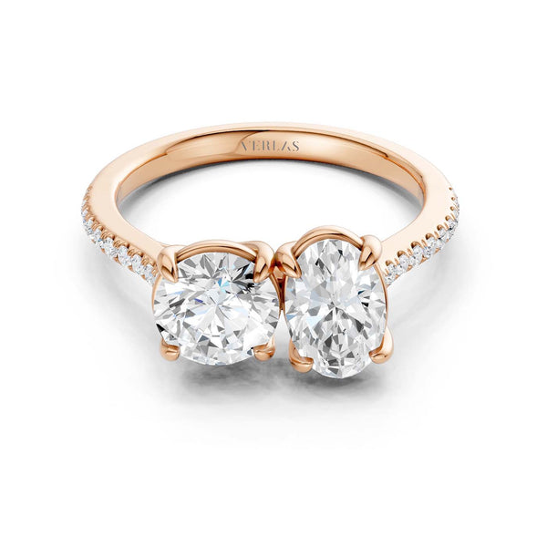 Round Oval Toi-et-Moi Signature Ring