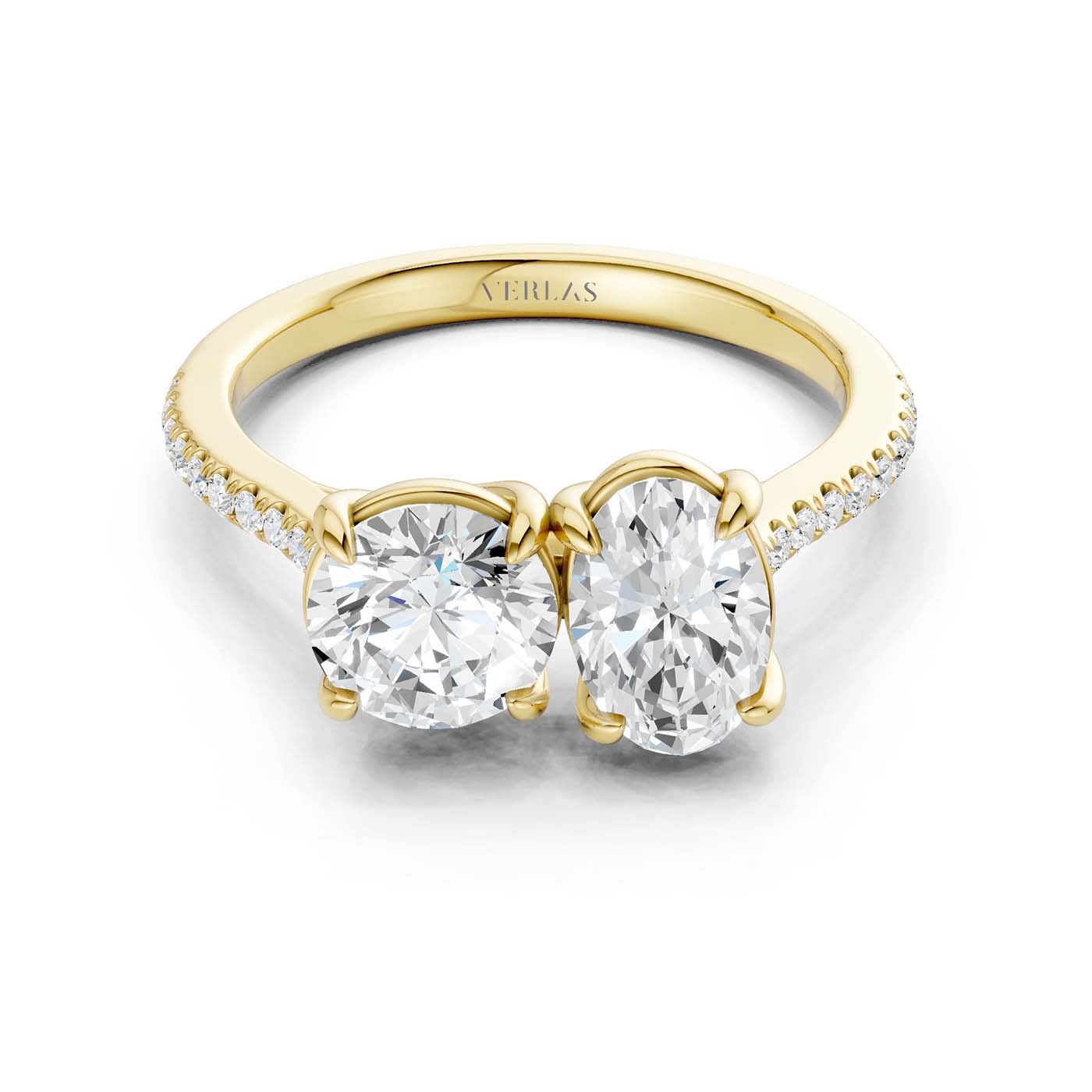 Round Oval Toi-et-Moi Signature Ring