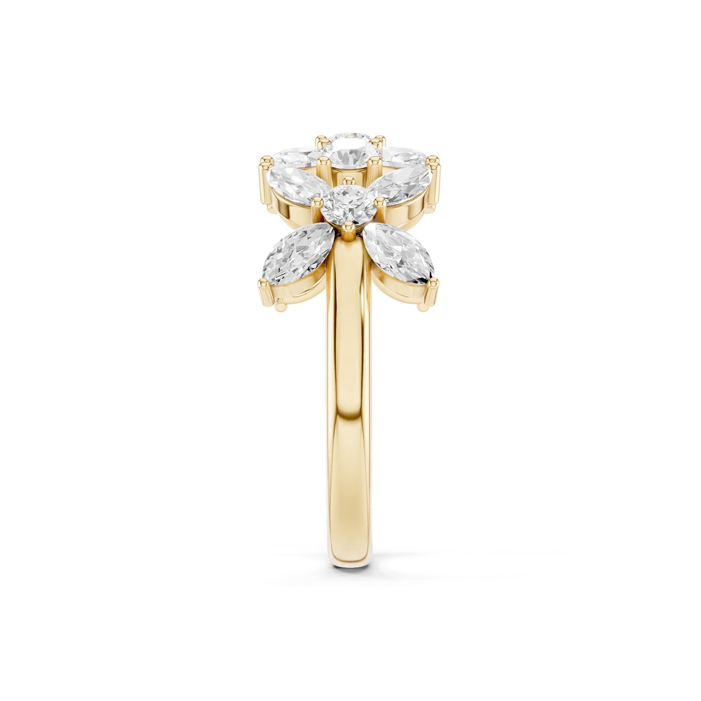 Alyssa Trio Marquise Bouquet Ring