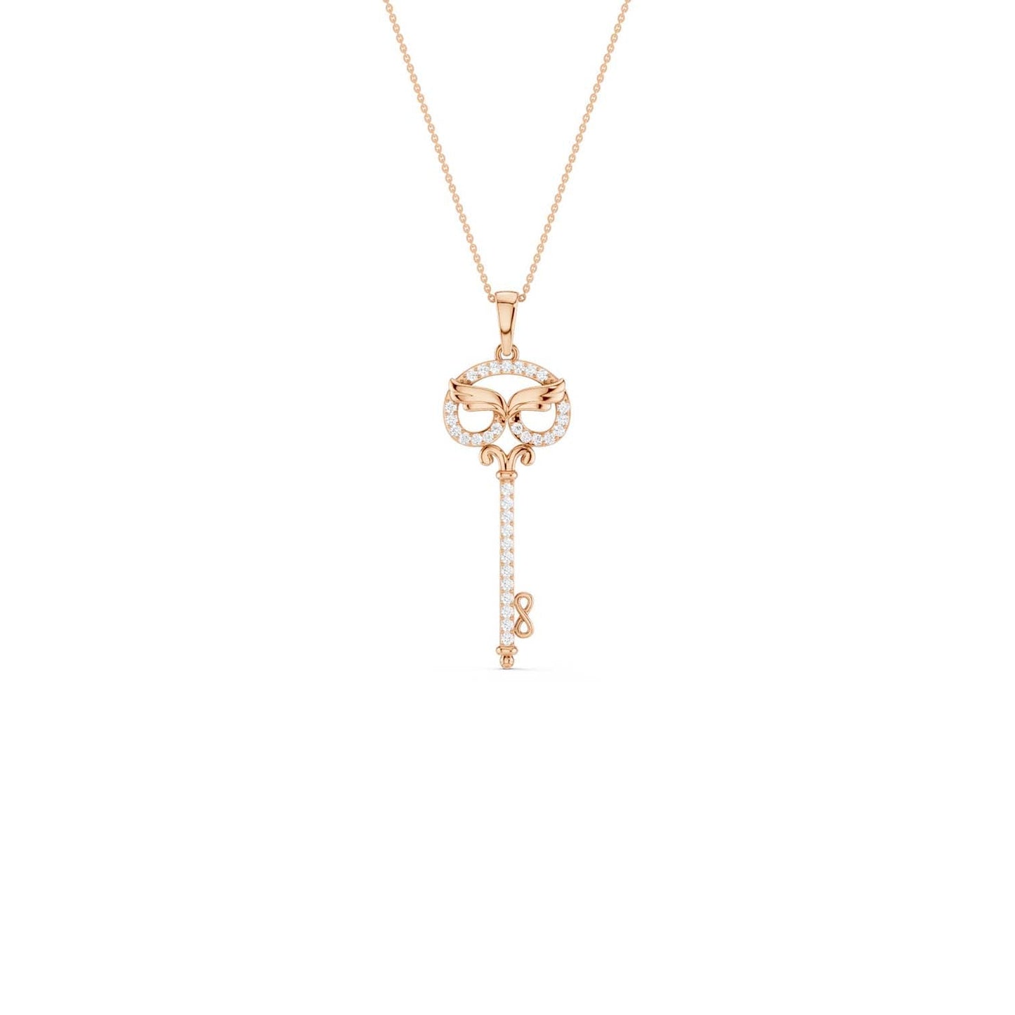 Angel Wings Key Pendant