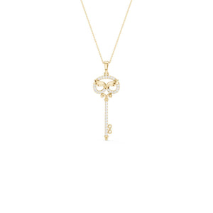Angel Wings Key Pendant
