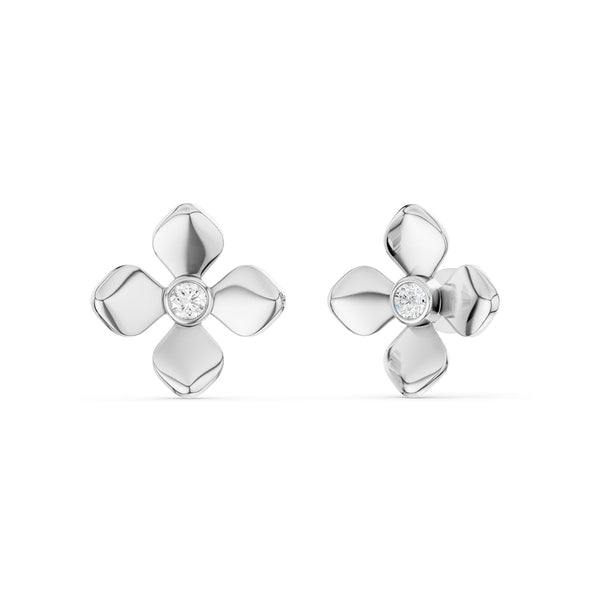 La Fleur Golden Petal Studs
