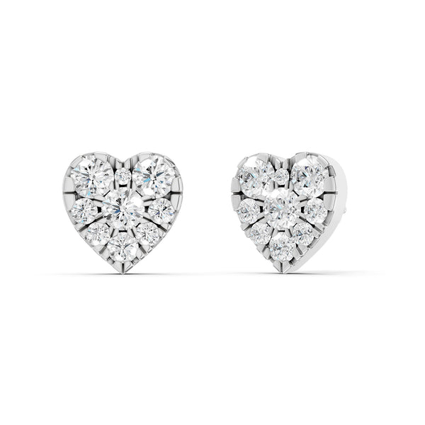 Radiant Heart Studs