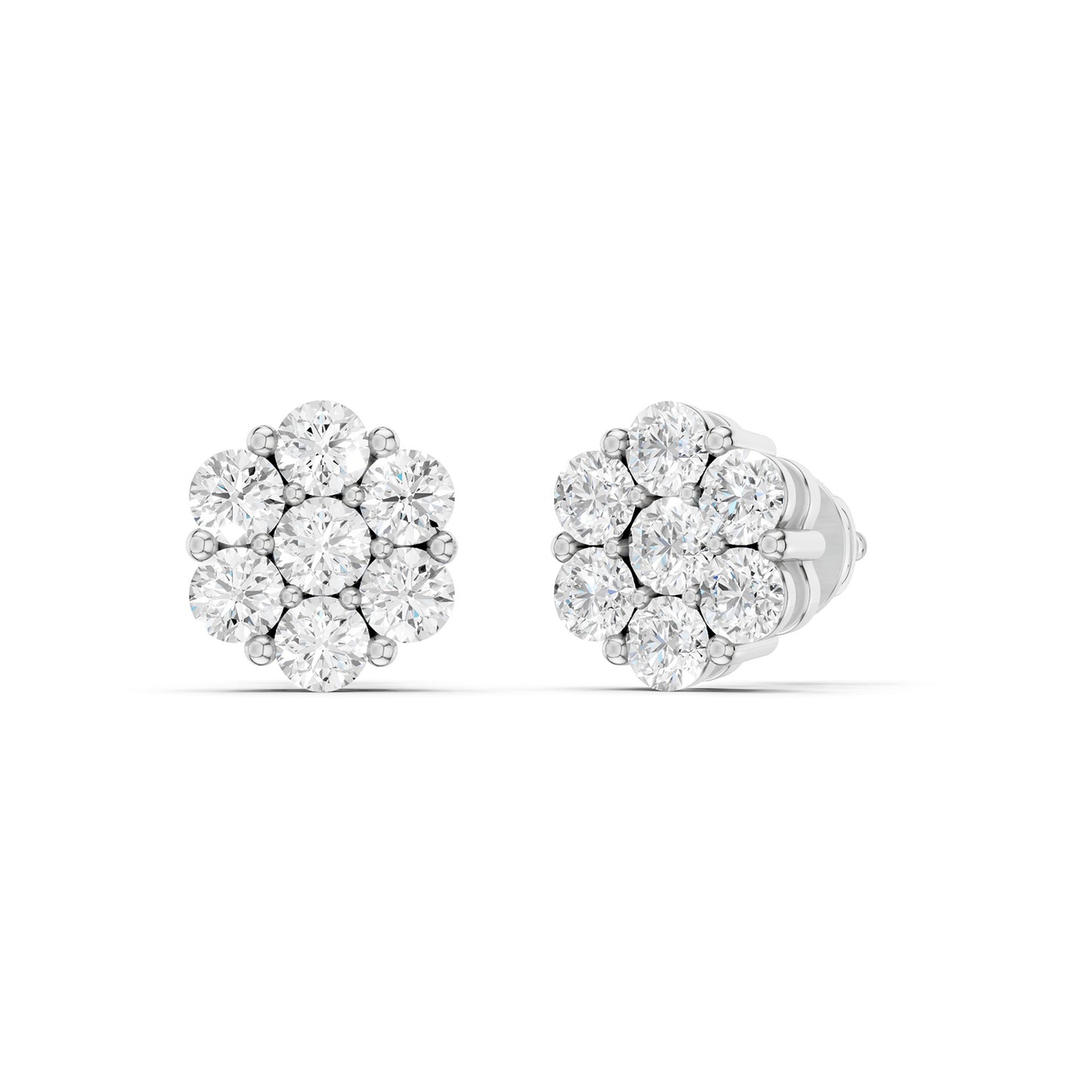 Floral Cluster Studs Small