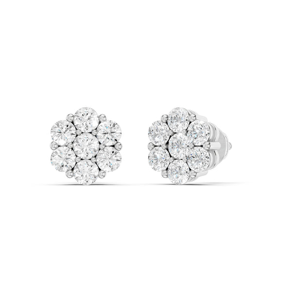 Floral Cluster Studs Small