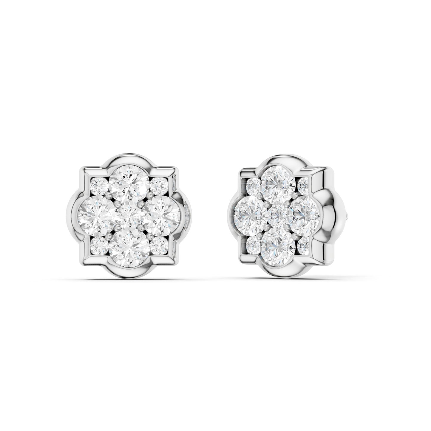 Floral Cluster Studs Medium