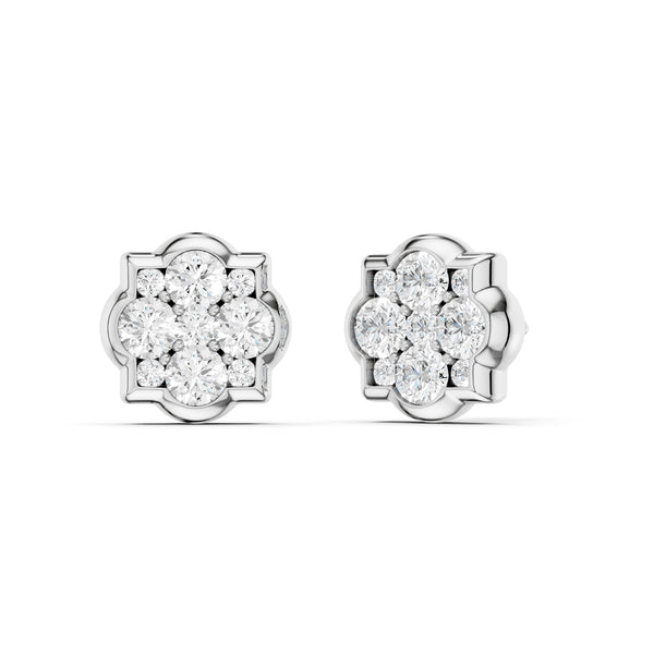 Floral Cluster Studs Medium