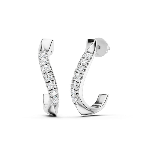 S-Curve Hoop Earrings