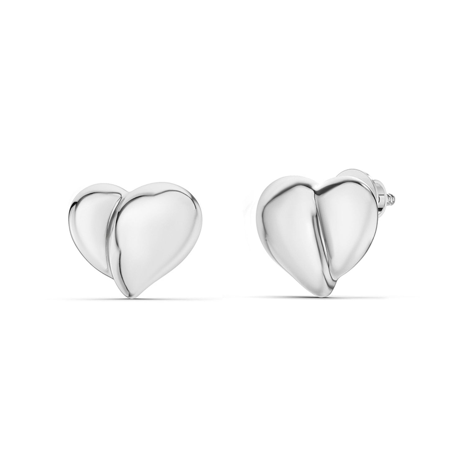 Unfolded Heart Studs