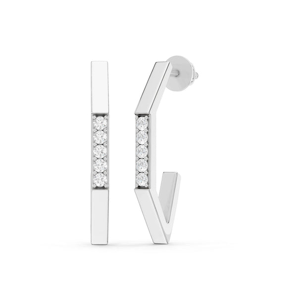 Sleek Triple Sparkle Studs