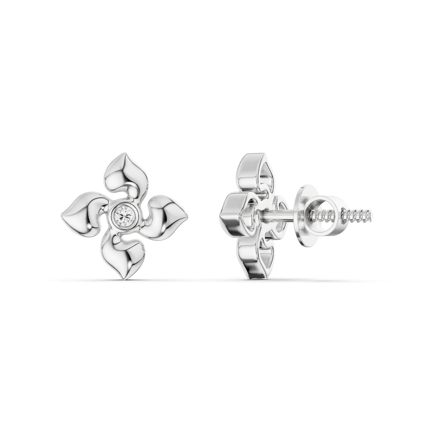 Contoured Petals Studs