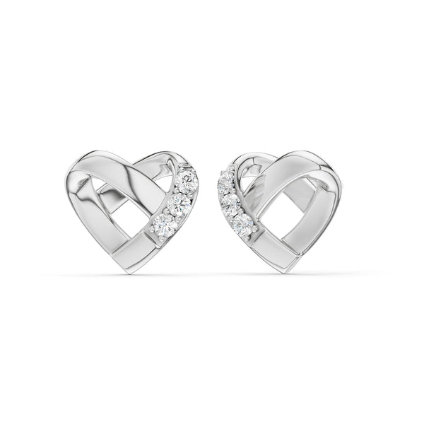 Entwined Heart Studs