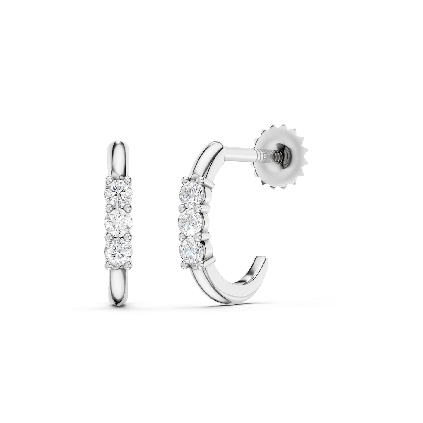 Trio Lumière Huggie Hoops