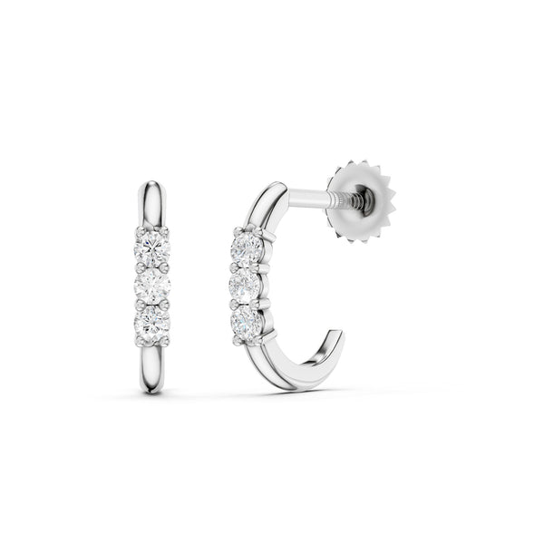 Trio Lumière Huggie Hoops