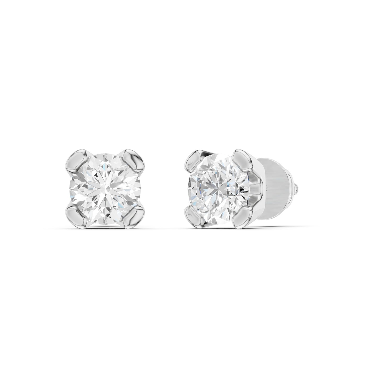 Minimalist Round-Cut Studs