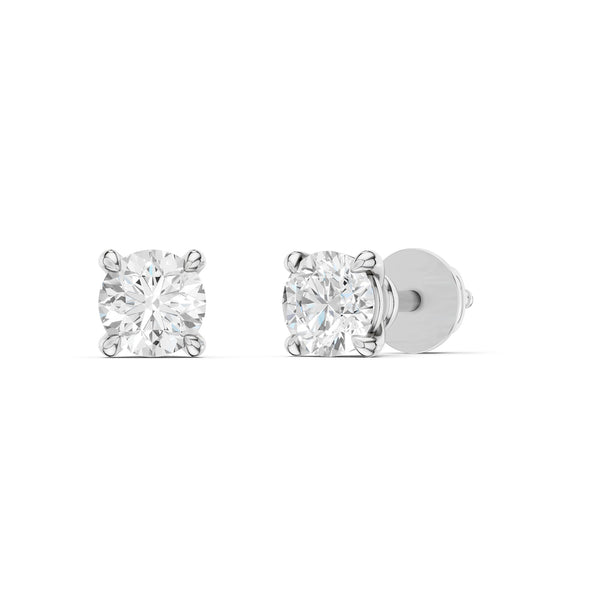 4-Prong Round-Cut Studs